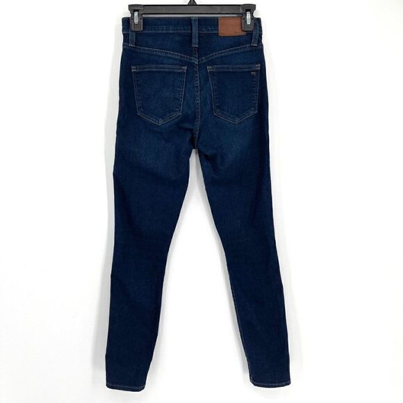 Madewell 10"‎ High Riser Skinny Skinny Jeans F4684 Dark Wash Stretch Women 25 - Picture 8 of 15